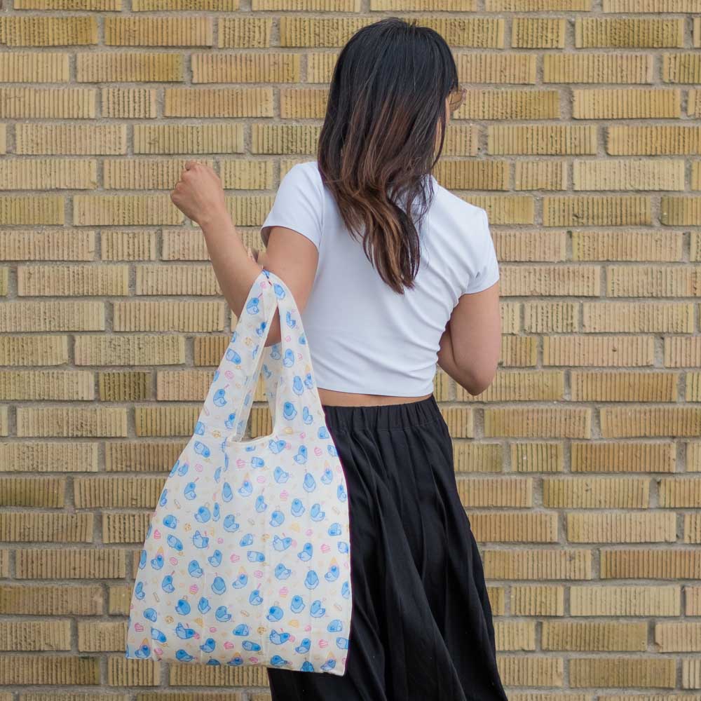 Foldable Bag - Pigeons and pastries