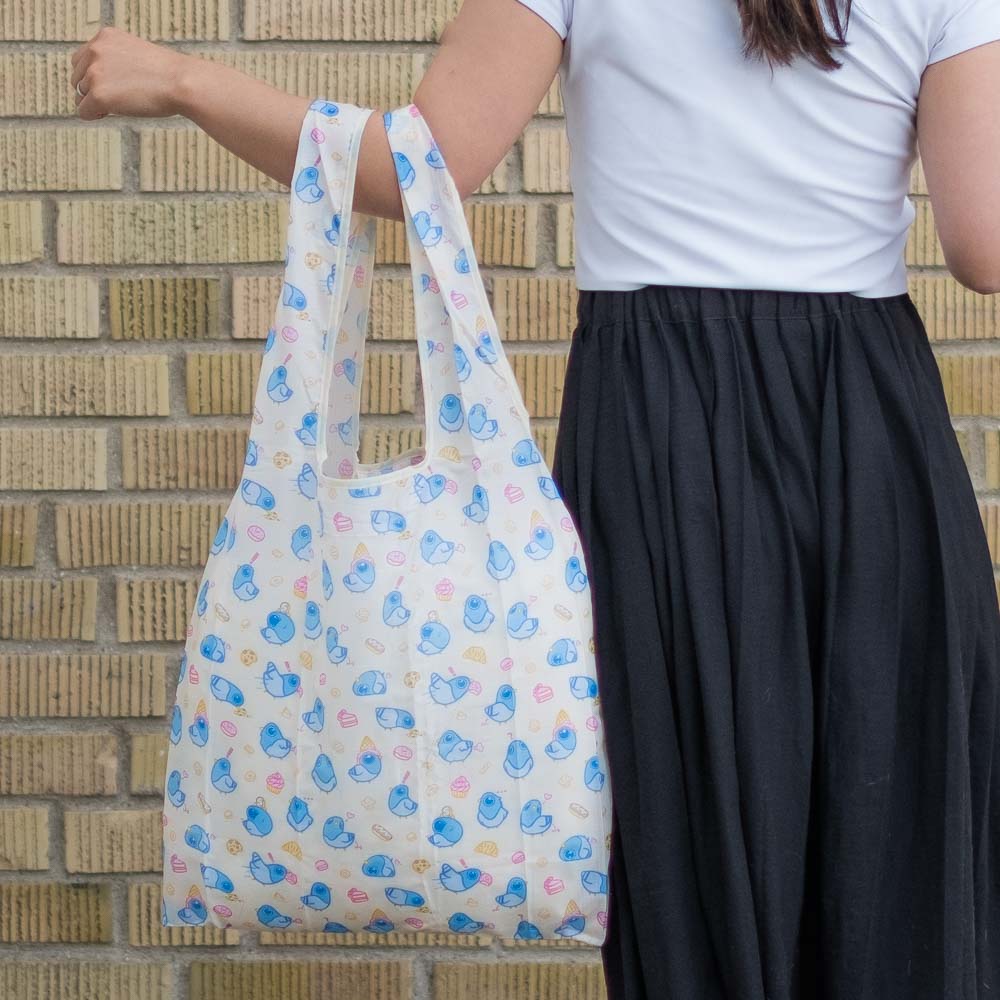 Foldable Bag - Pigeons and pastries