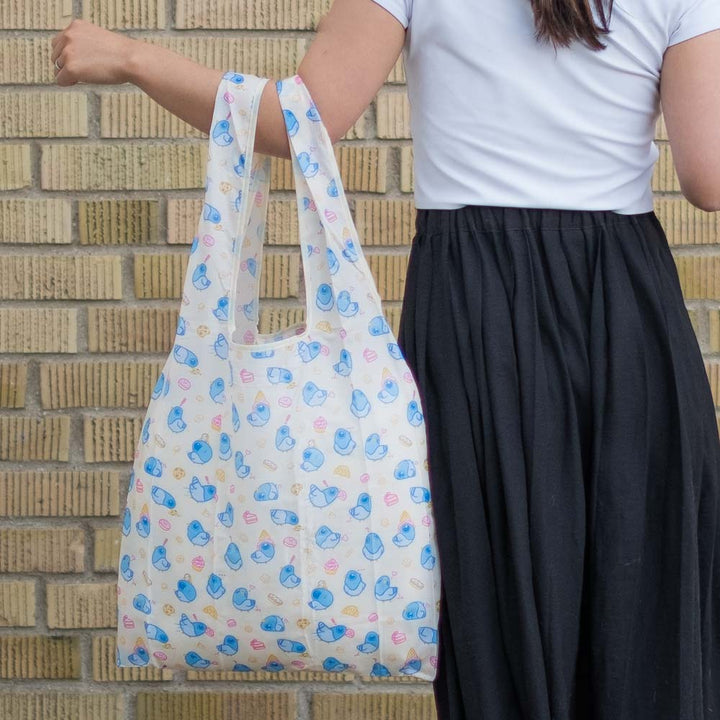 Foldable Bag - Pigeons and pastries