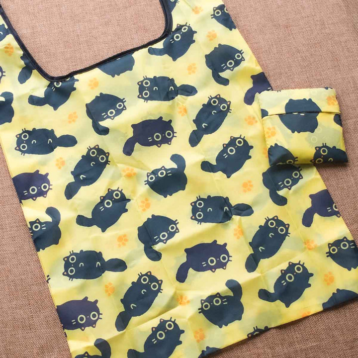 Foldable Bag - Black cats