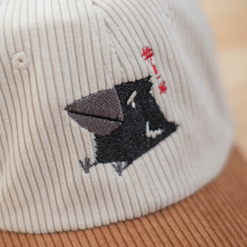Corduroy cap - Cursing crow