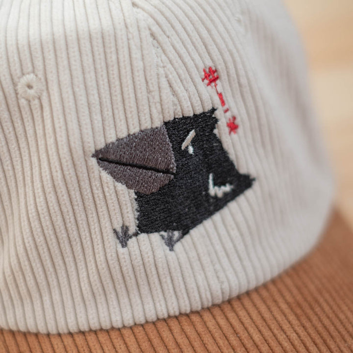 Corduroy cap - Cursing crow