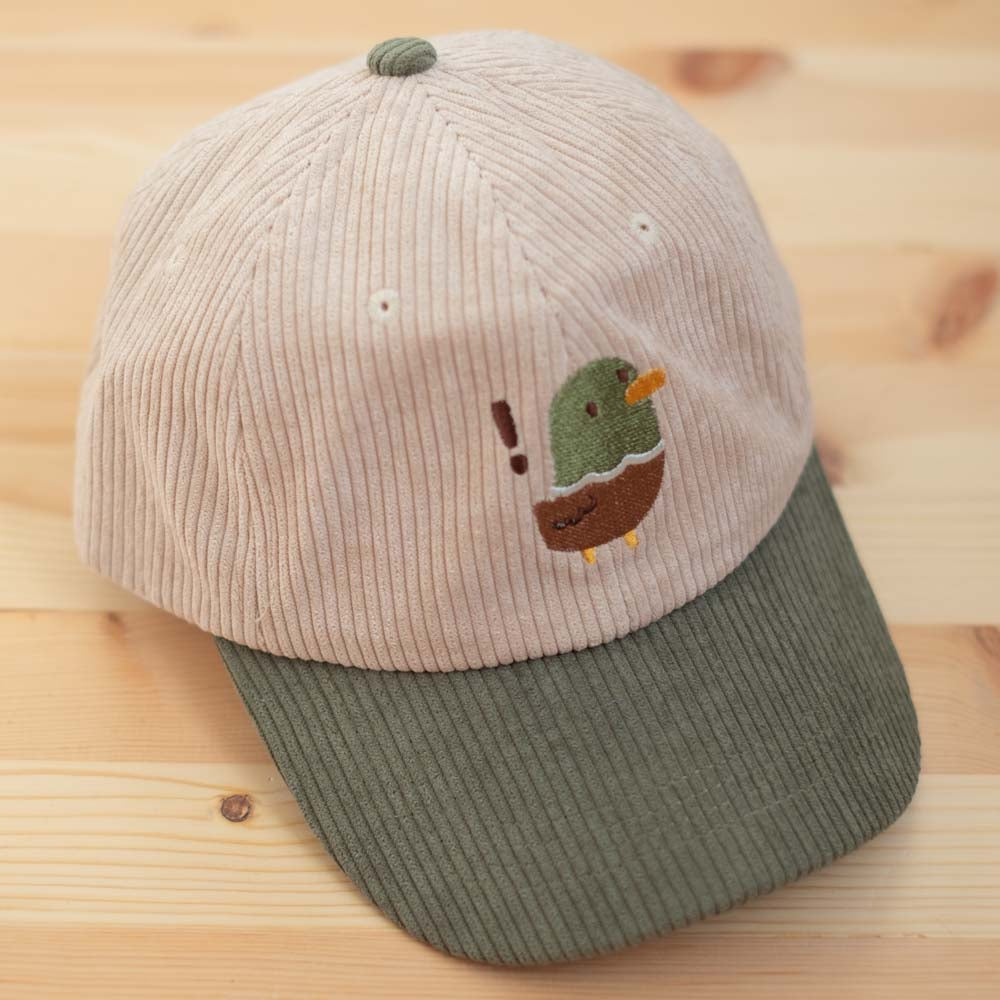 Corduroy cap - Surprised duck