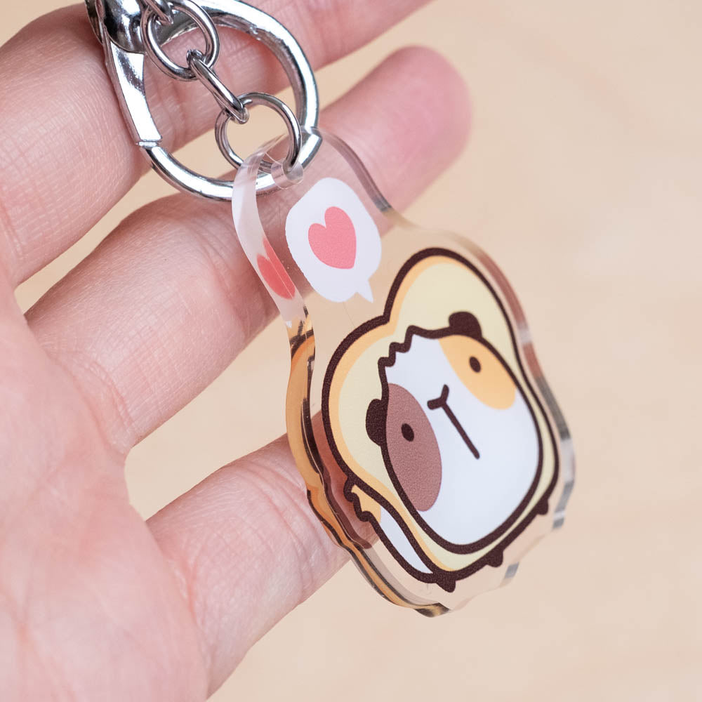 Keychain - The Great Breaded Guinea Pig