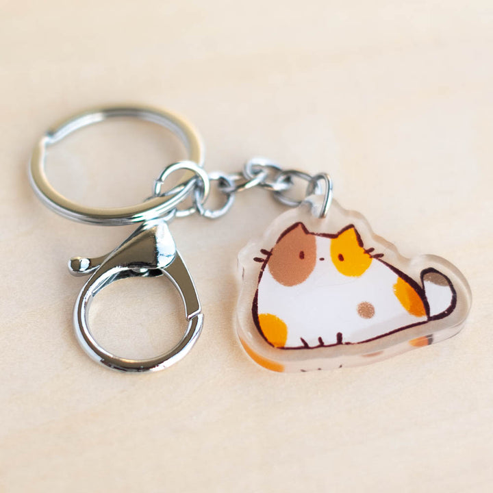 Keychain - Chonky cat, calico