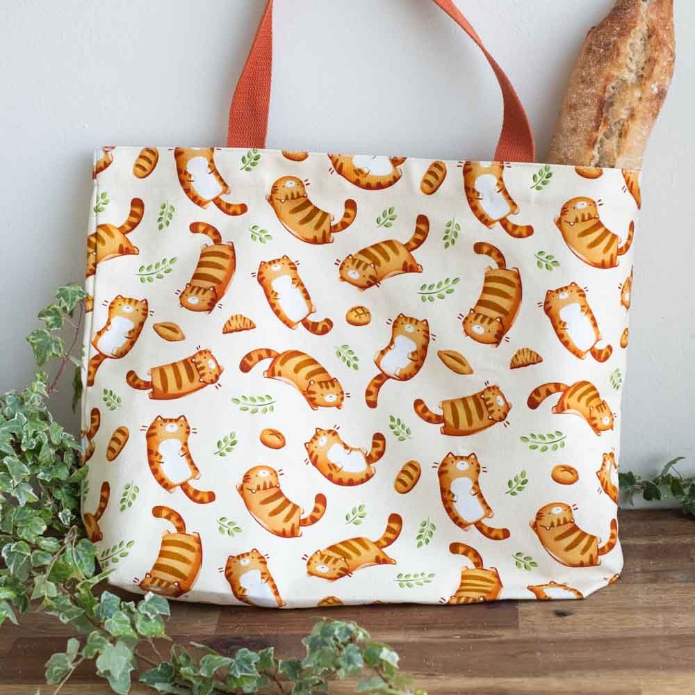 Tote bag (large) - Loafs of cats