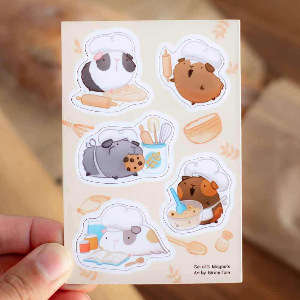 Magnet sheet - Guinea pig bakers