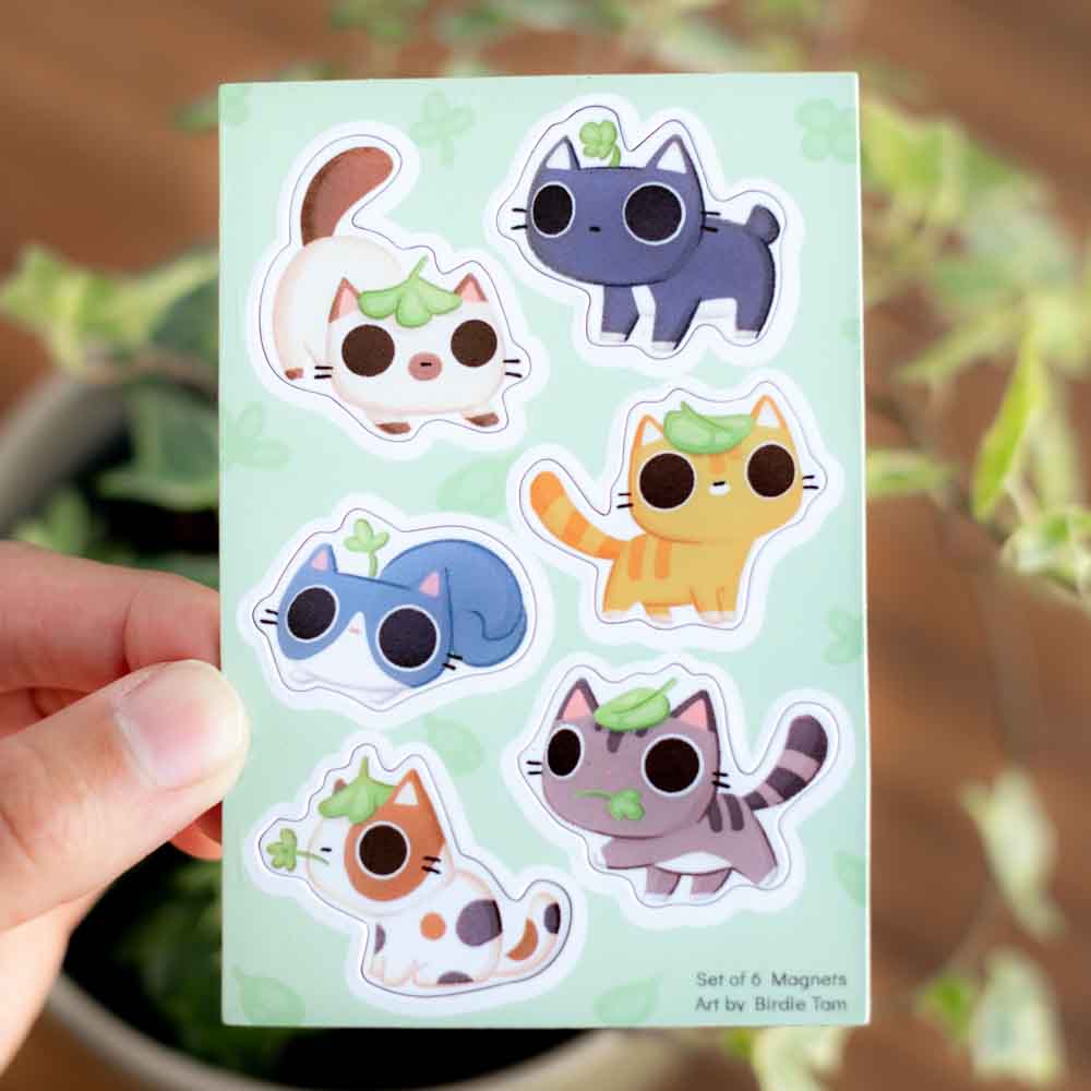 Magnet sheet - Plant cats