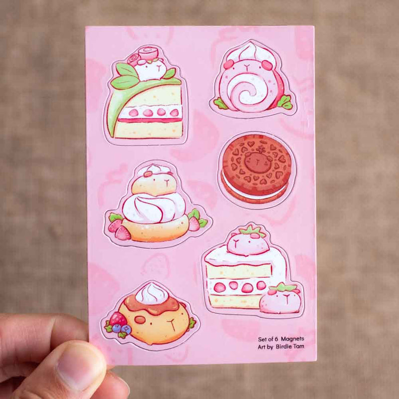 Magnet sheet - Guinea pig desserts