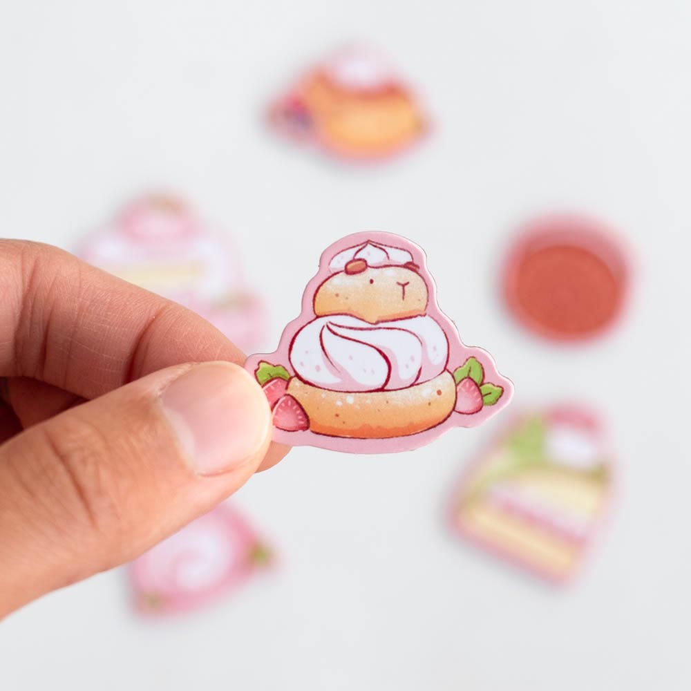 Magnet sheet - Guinea pig desserts