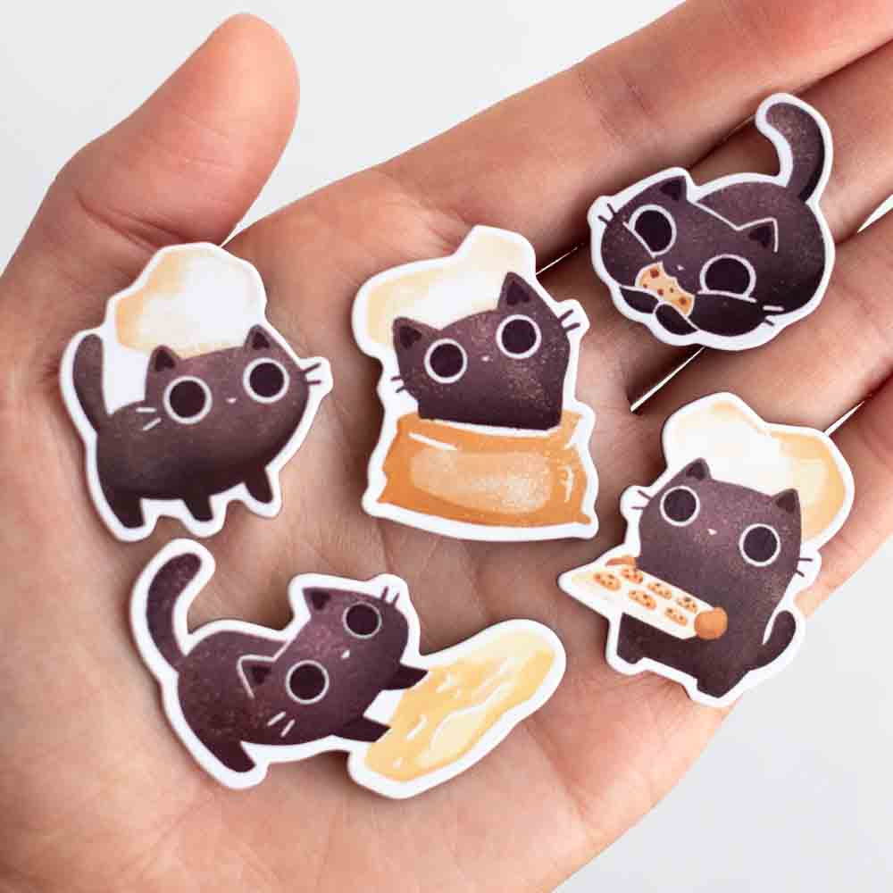 Magnet set - Baking cats