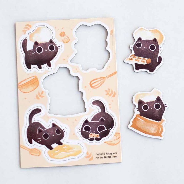 Magnet sheet - Baking cats