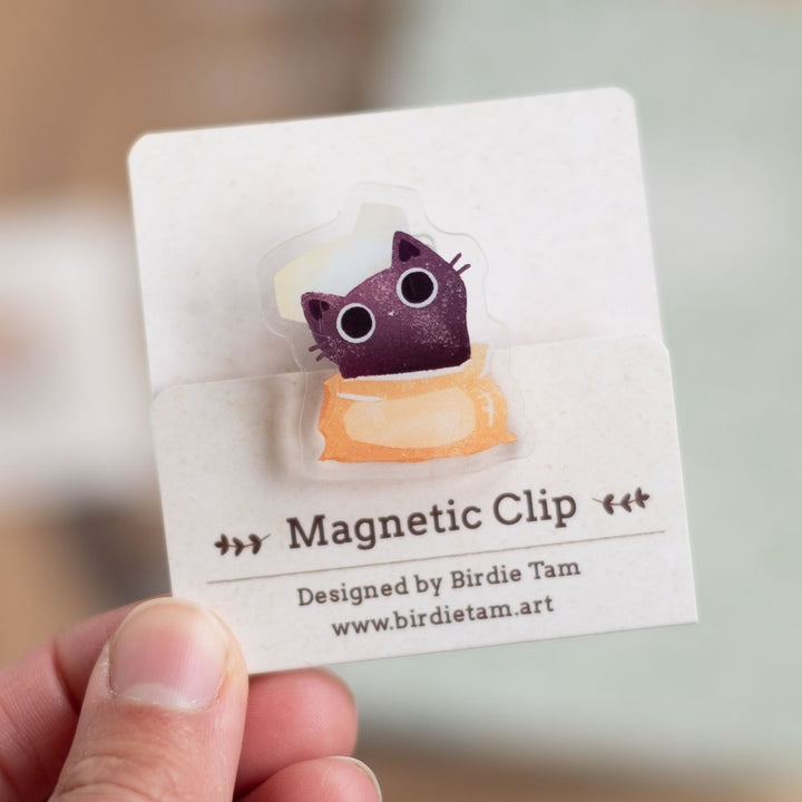 Magnetic clip - Baker cat