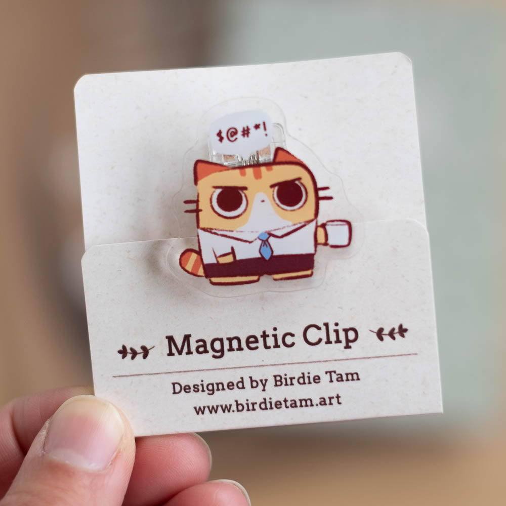 Magnetic clip - Corporate cat