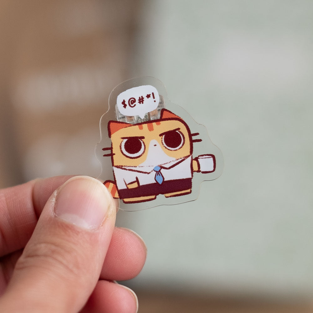 Magnetic clip - Corporate cat