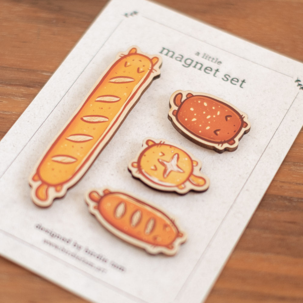 Magnet set - Bread Cats