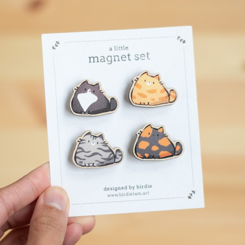 Magnet set - Chonky cats, set 2