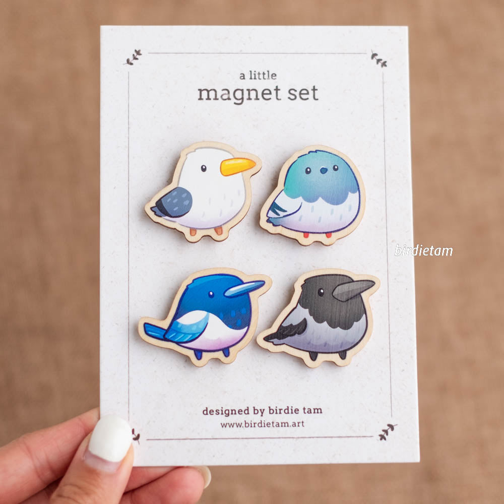 Magnet set - City birds