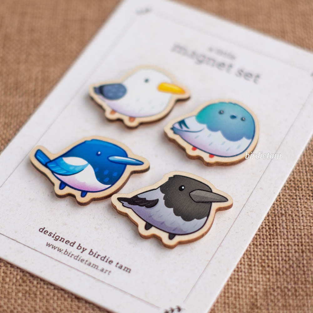 Magnet set - City birds