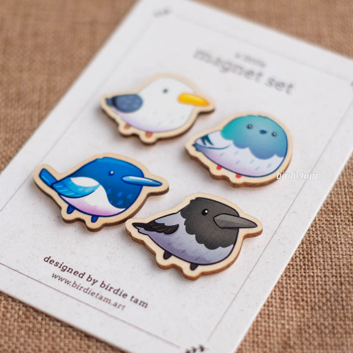 Magnet set - City birds