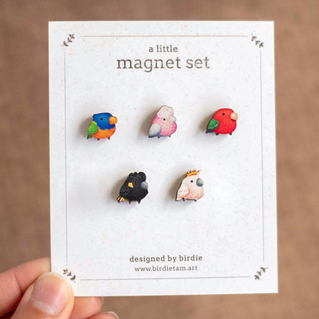Magnet set - Australian parrots