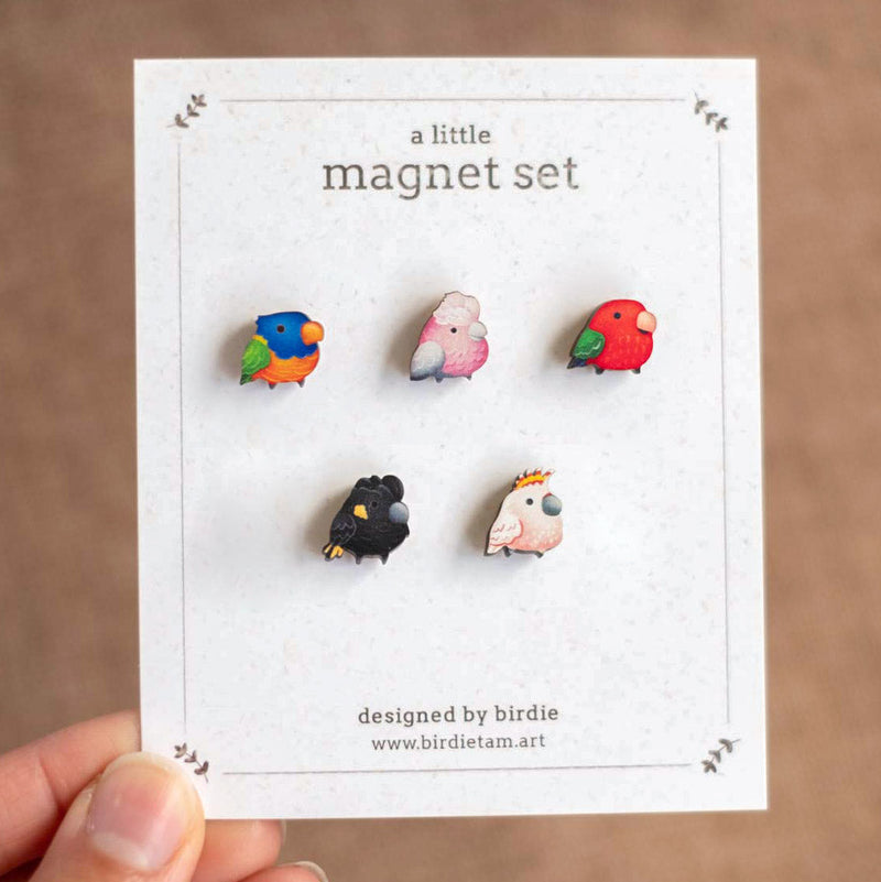 Mini magnets - Australian parrots