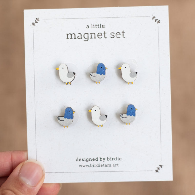 Mini magnets  - Seagulls & pigeons