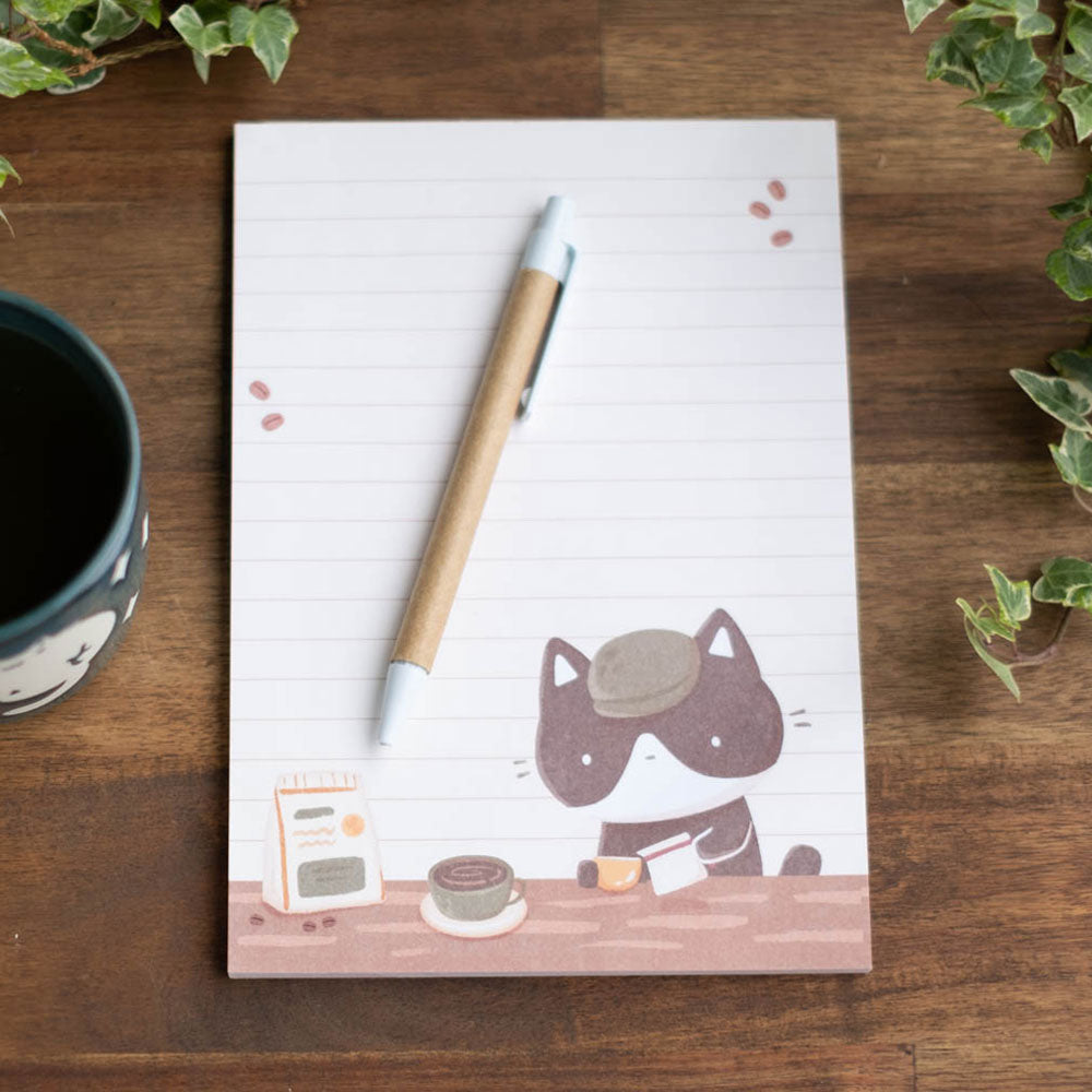 Notepad (A5) - Cat cafe
