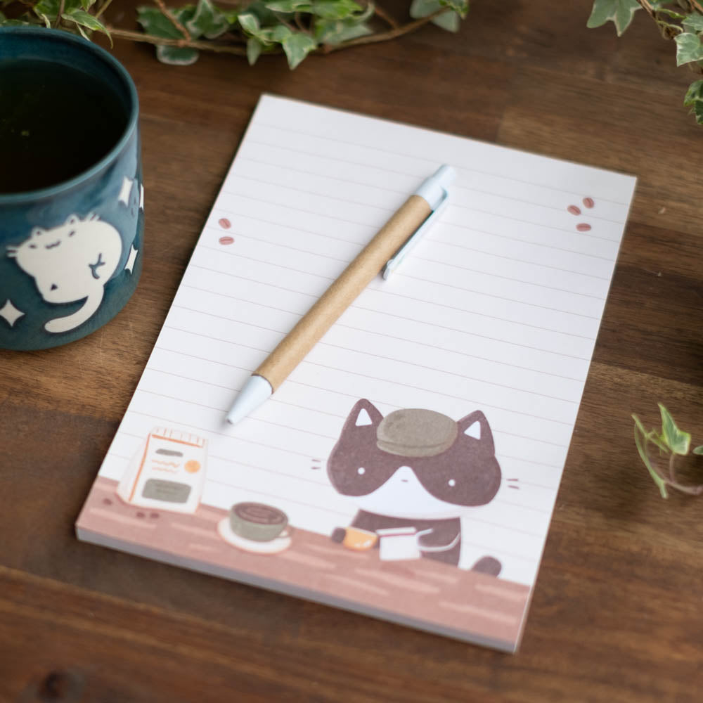 Notepad (A5) - Cat cafe