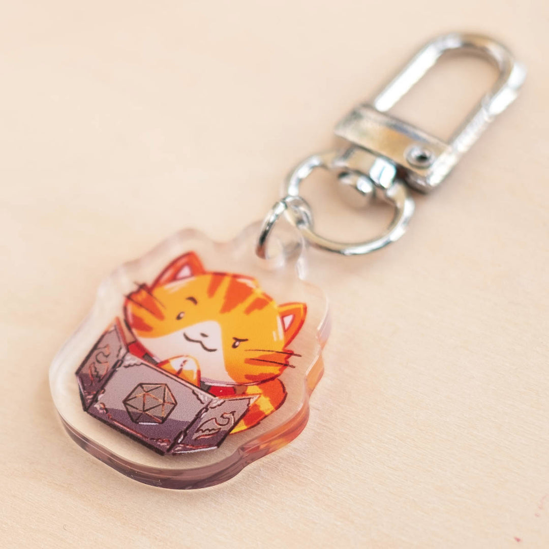 Keychain charm - PotRT, Dungeon Master (tabby)