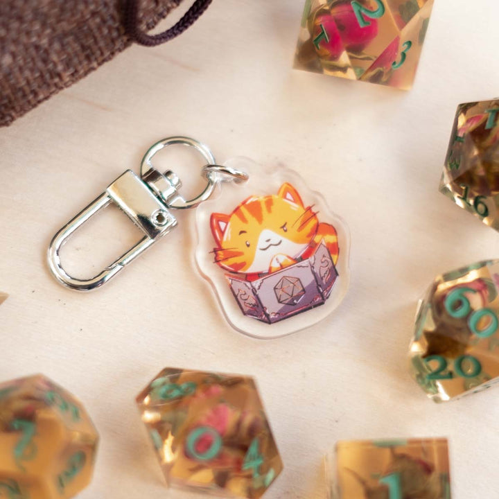 Keychain charm - PotRT, Dungeon Master (tabby)