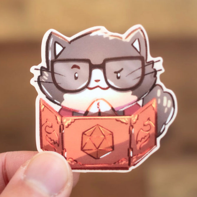 Vinyl sticker - PotRT, Dungeon Master (tuxedo)