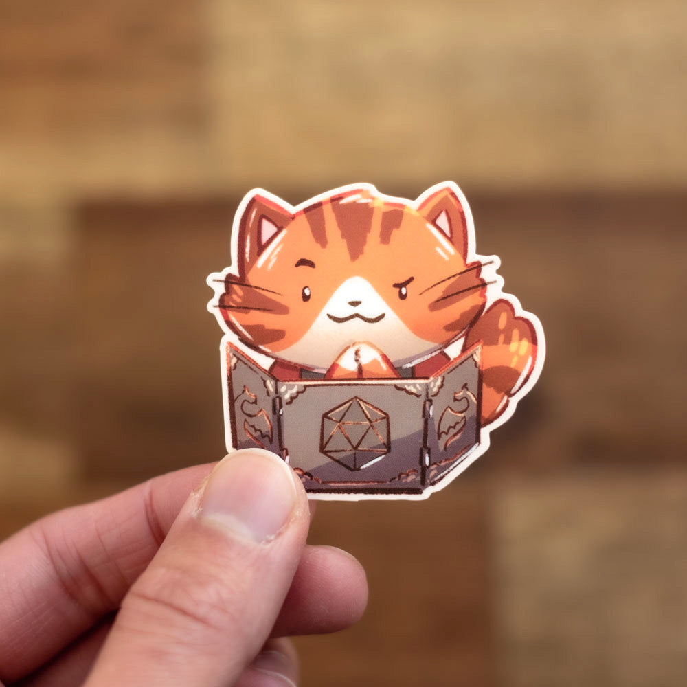 Vinyl sticker - PotRT, Dungeon Master (tabby)