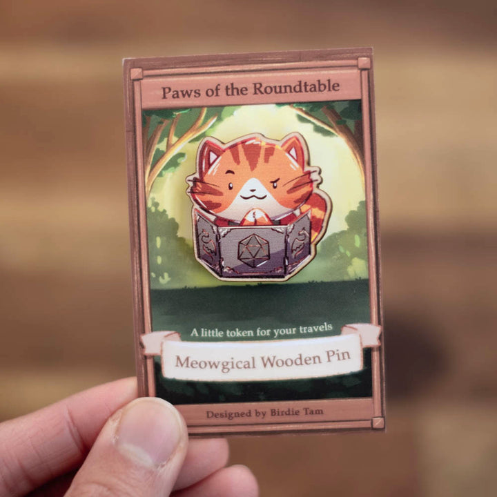 Wooden pin - PotRT, Dungeon Master (tabby)