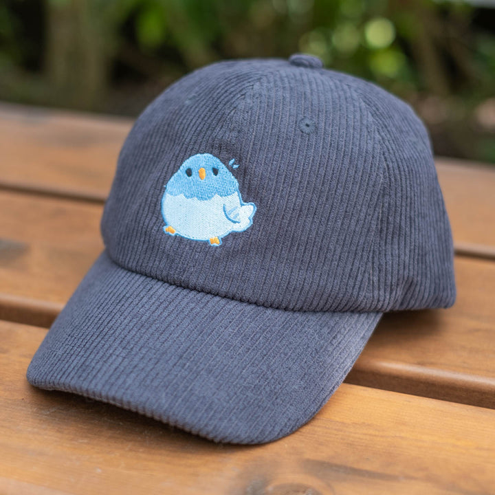 Corduroy cap - Surprised Pigeon, black