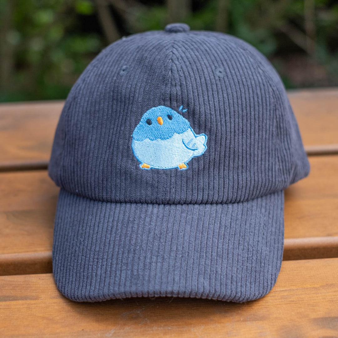Corduroy cap - Surprised Pigeon, black