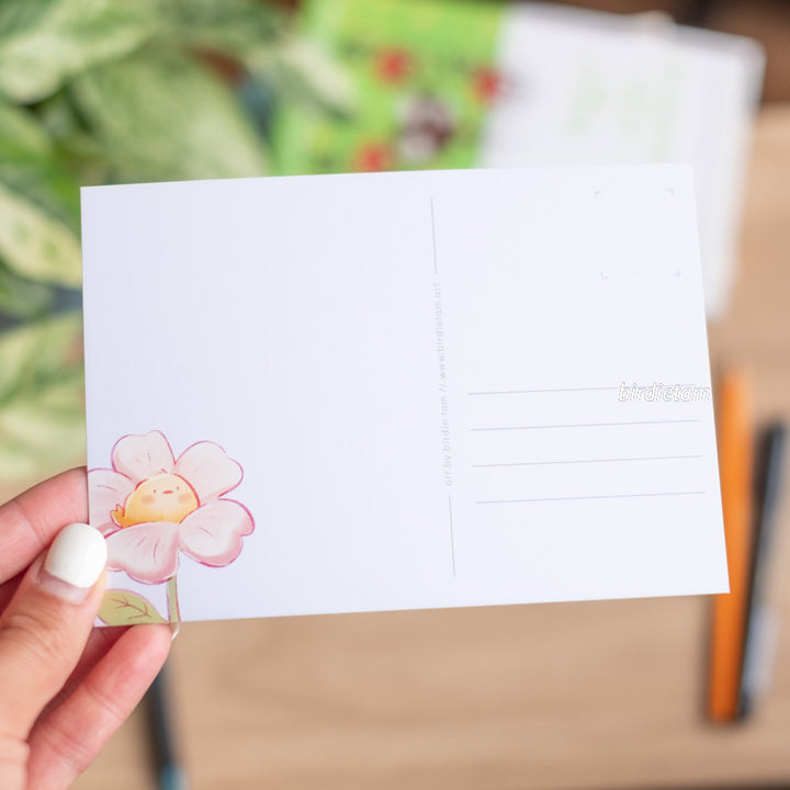 Postcard - Bird blossoms