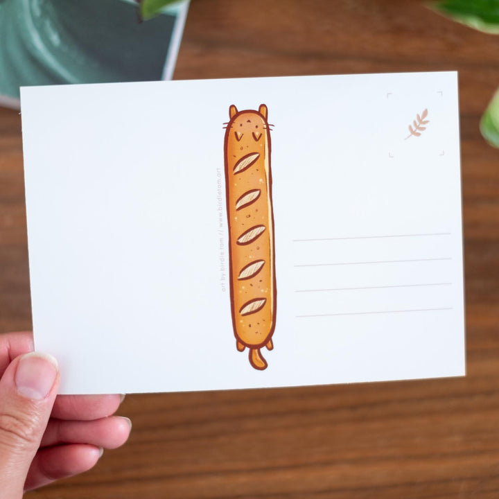 Postcard - Cat loafs