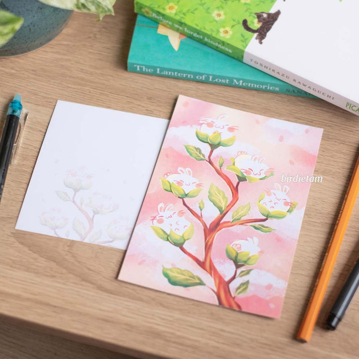 Postcard - Bunny blossoms
