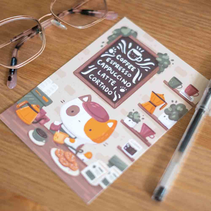 Postcard - Cat Cafe