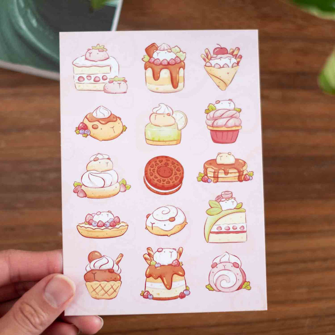 Postcard - Guinea pig sweets