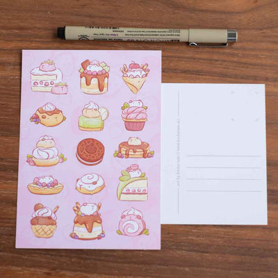 Postcard - Guinea pig sweets