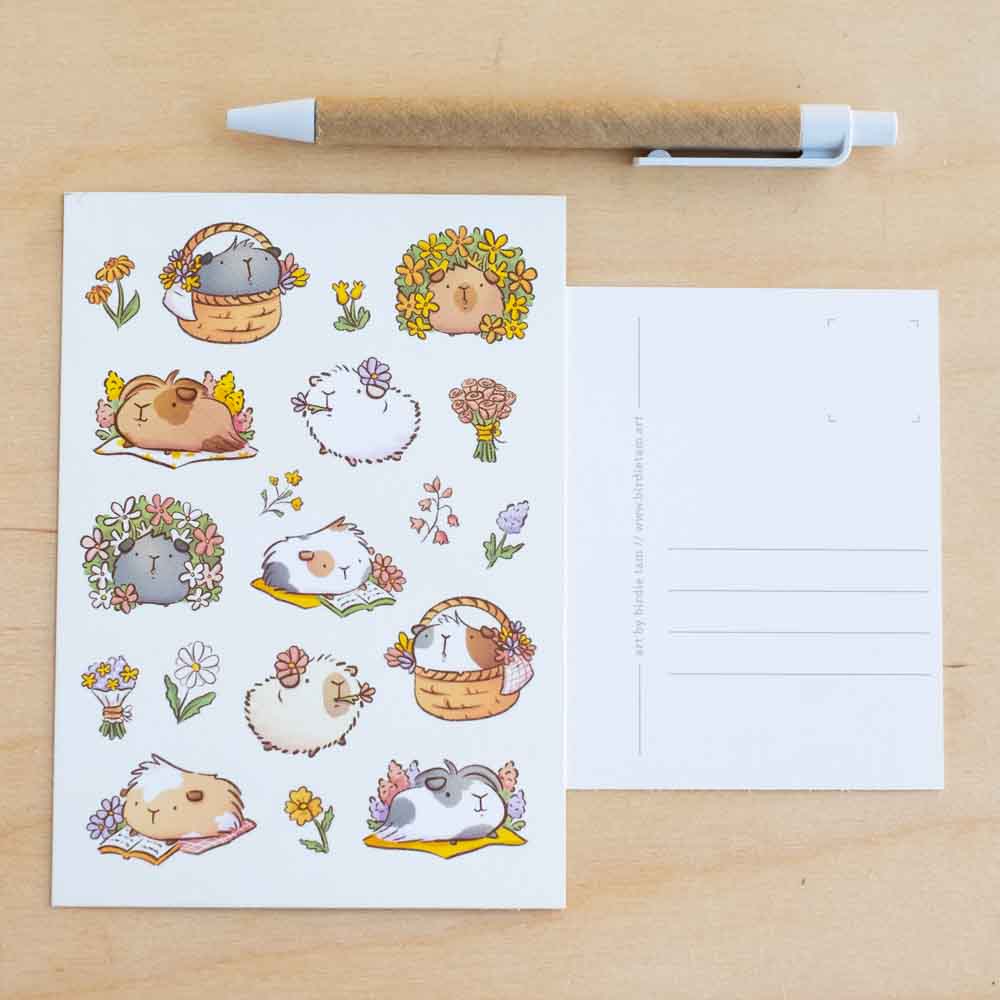 Postcard - Summer flowers