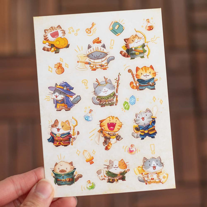 Postcard - Paws of the Round Table