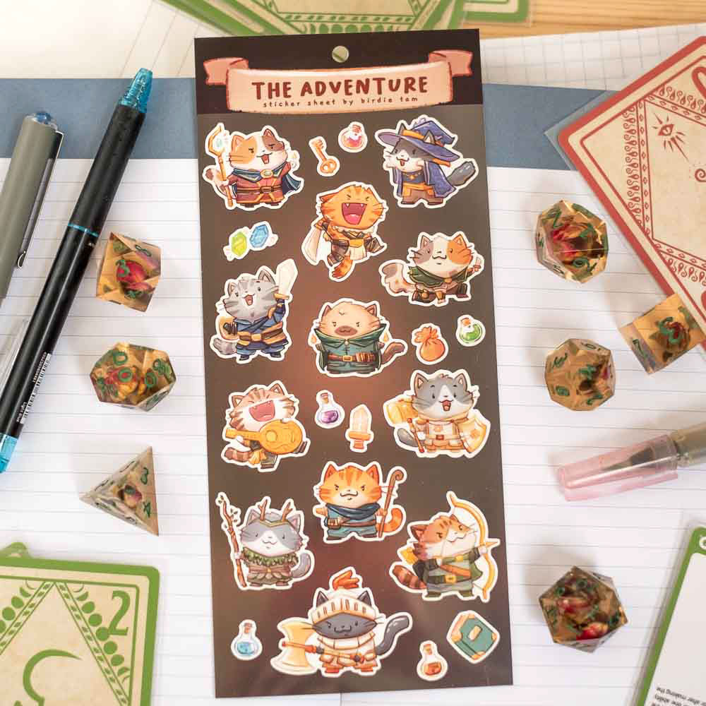 Sticker sheet - The Adventure