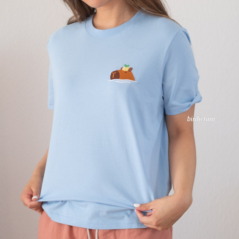 Shirt - Happy capy (embroidery)