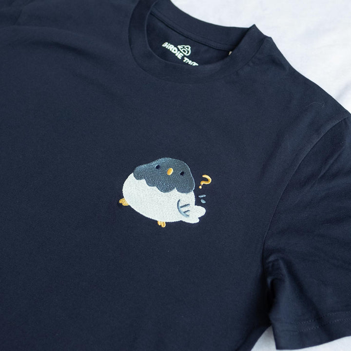 Shirt - Confused pigeon (embroidery), B-GRADE due to minor cosmetic error
