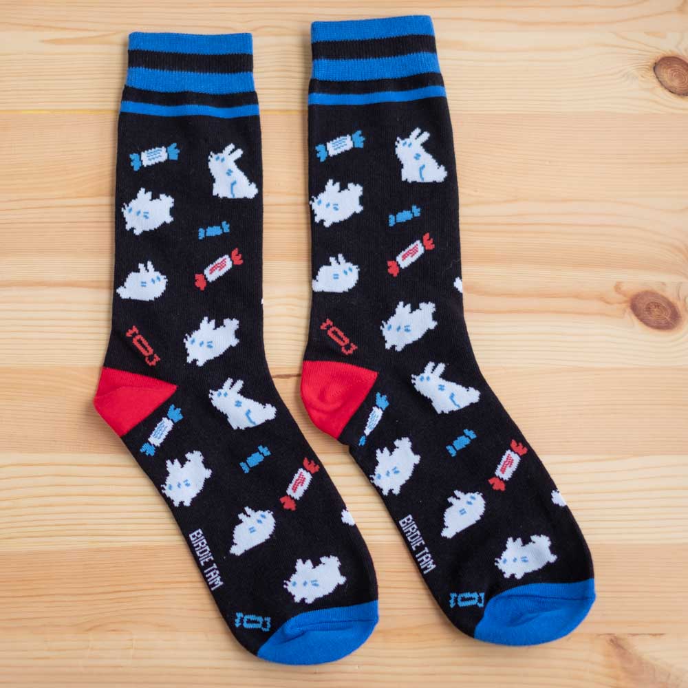 Socks - Black bunnies