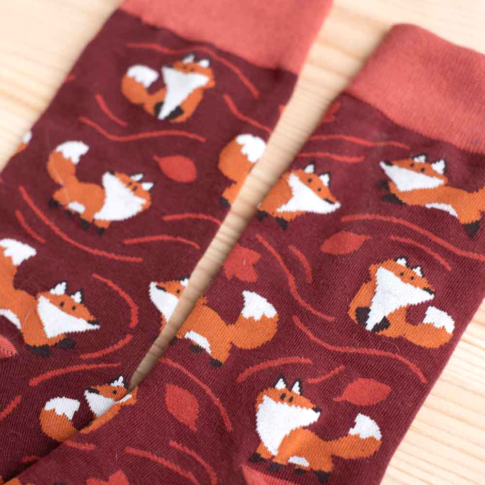 Socks - Frolicking foxes