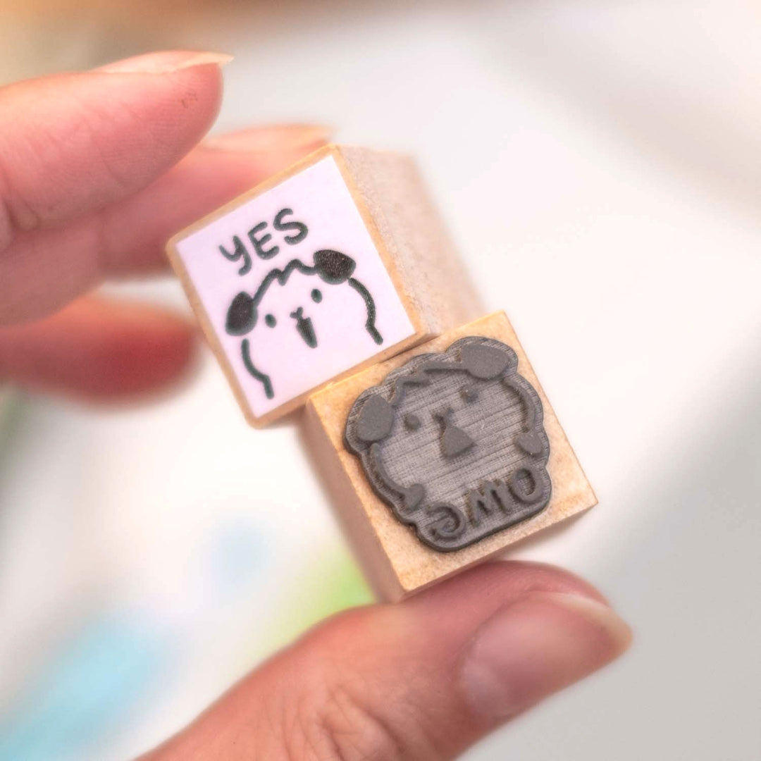 Wooden stamp (set of 4) - Guinea pigs